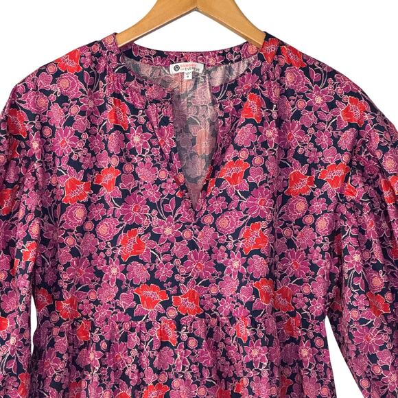 SUDNRY for Evereve The Anywhere Mini Dress in Ditzy Floral Women's size 0 - Picture 4 of 12